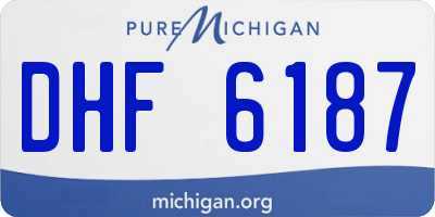 MI license plate DHF6187