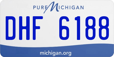 MI license plate DHF6188