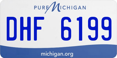 MI license plate DHF6199