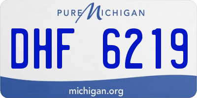MI license plate DHF6219