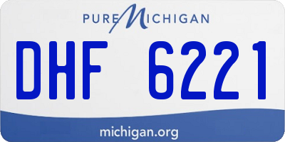 MI license plate DHF6221