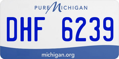 MI license plate DHF6239