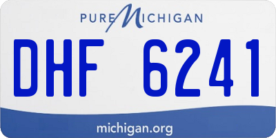 MI license plate DHF6241