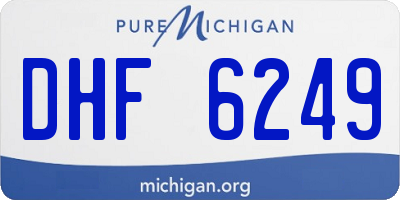 MI license plate DHF6249