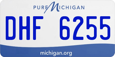 MI license plate DHF6255