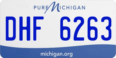 MI license plate DHF6263