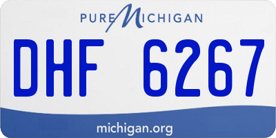 MI license plate DHF6267
