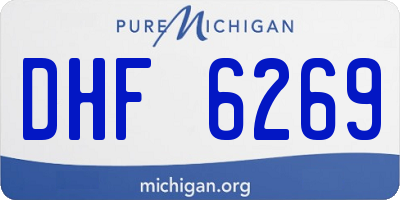 MI license plate DHF6269