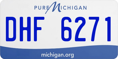 MI license plate DHF6271