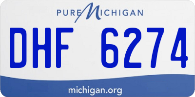 MI license plate DHF6274