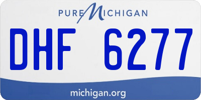 MI license plate DHF6277