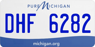MI license plate DHF6282
