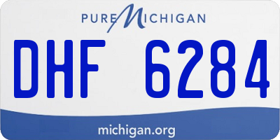 MI license plate DHF6284