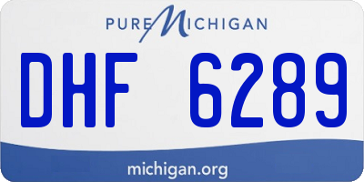 MI license plate DHF6289