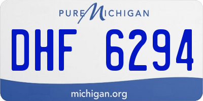 MI license plate DHF6294