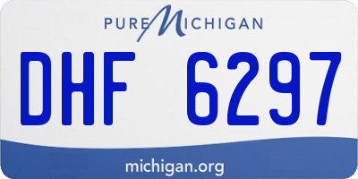 MI license plate DHF6297