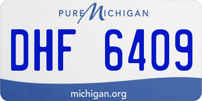 MI license plate DHF6409