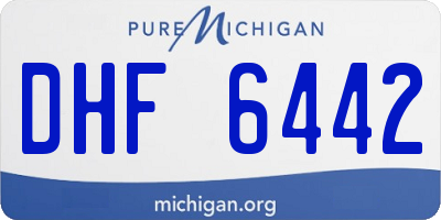 MI license plate DHF6442