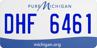 MI license plate DHF6461