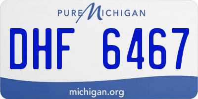 MI license plate DHF6467