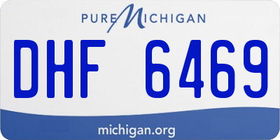 MI license plate DHF6469
