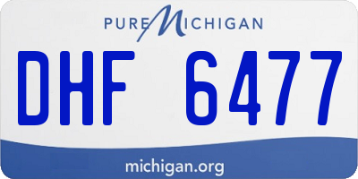 MI license plate DHF6477