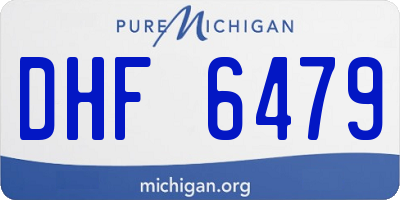 MI license plate DHF6479