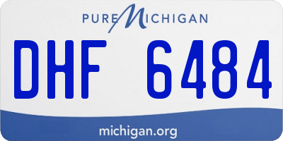 MI license plate DHF6484