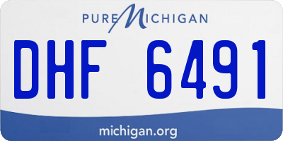MI license plate DHF6491