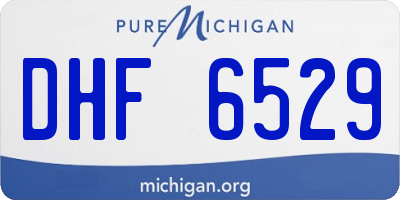MI license plate DHF6529