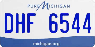 MI license plate DHF6544