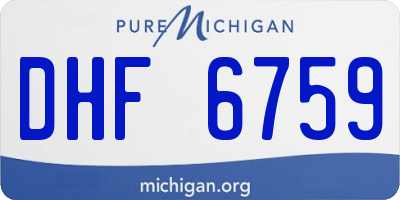 MI license plate DHF6759
