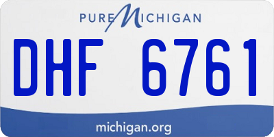 MI license plate DHF6761