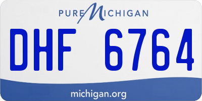 MI license plate DHF6764