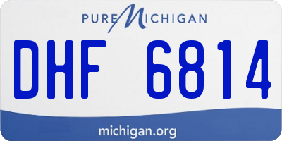 MI license plate DHF6814