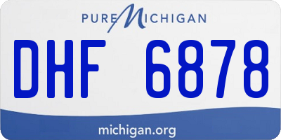 MI license plate DHF6878