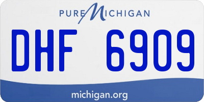 MI license plate DHF6909