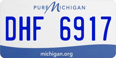 MI license plate DHF6917