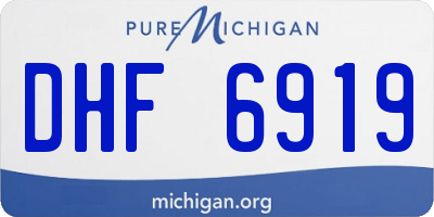 MI license plate DHF6919