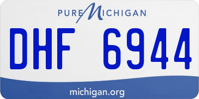 MI license plate DHF6944
