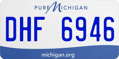MI license plate DHF6946