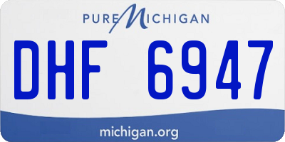 MI license plate DHF6947