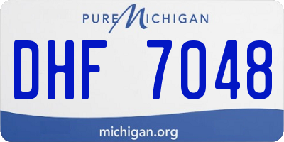 MI license plate DHF7048