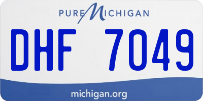 MI license plate DHF7049