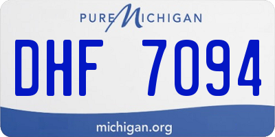 MI license plate DHF7094