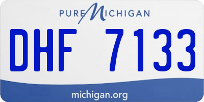 MI license plate DHF7133