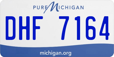 MI license plate DHF7164