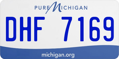 MI license plate DHF7169