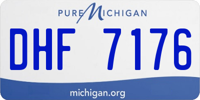 MI license plate DHF7176