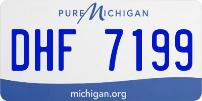MI license plate DHF7199